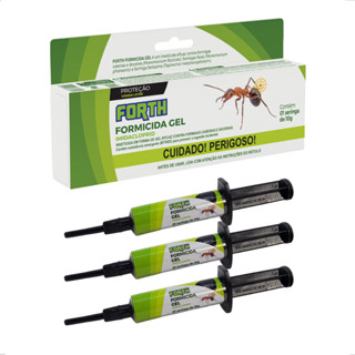 Kit 3 Formicida Gel Mata Formiga Caseira Doceira Faraó Fantasma Formigão 10g bisnaga Forth Jardim em Oferta na Shopee