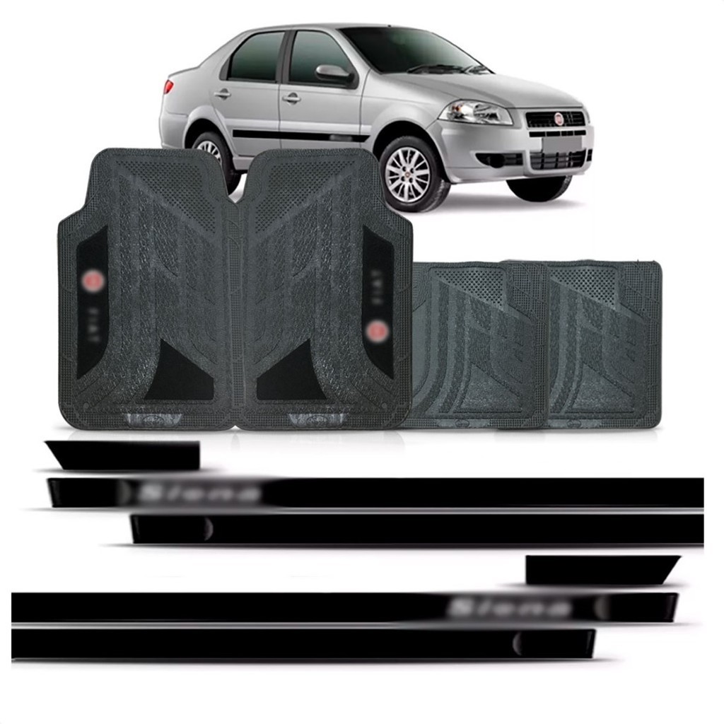 FRISO LATERAL SIENA 1997 A 2003 PERSONALIZADO + JOGO TAPETE