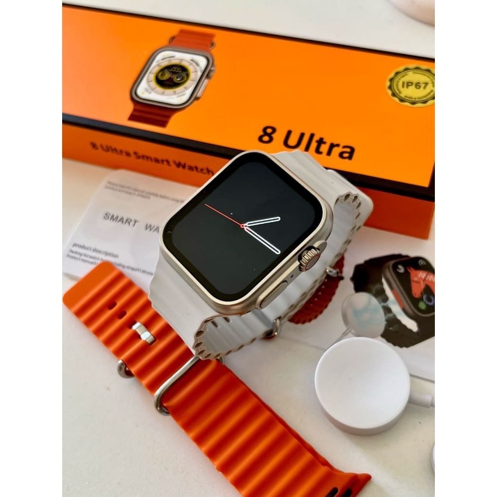 Smartwatch 10 Ultra Series NFC Calculadora Monitoramento de frequência cardíaca Relógio inteligente digital masculino