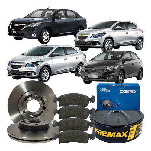Kit Disco Freio Dianteiro Pastilha Onix Prisma 2012 Á 2022 em Oferta na Shopee