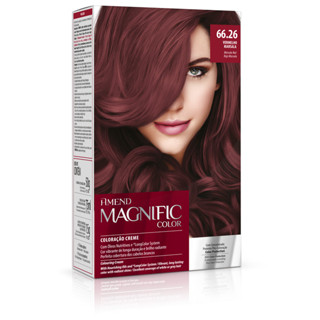 Coloração Creme Magnific Color 66.26 Vermelho Marsala Amend em Oferta na Shopee