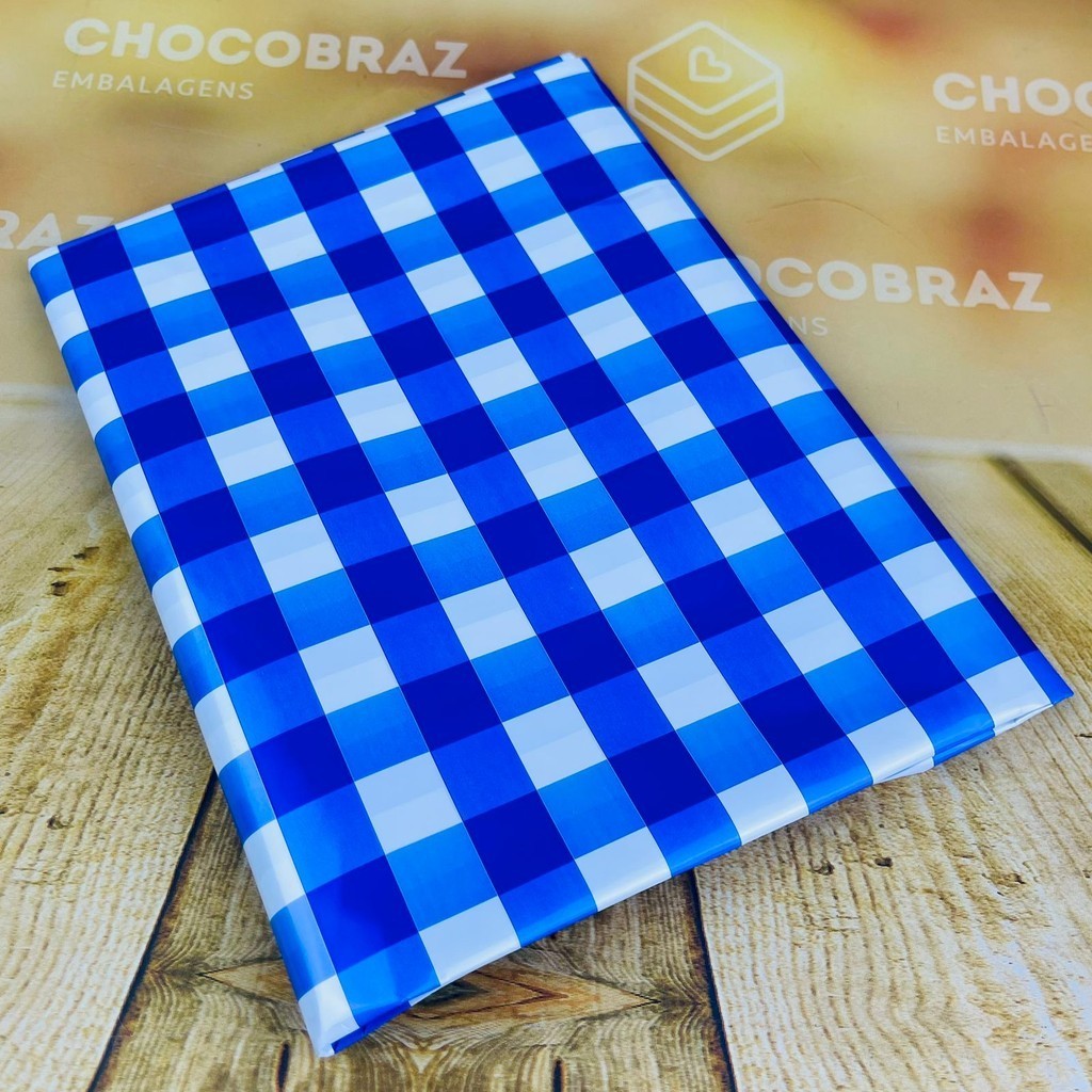 10~50 TOALHAS  P/ FESTA JUNINA XADREZ AZUL ESCURO 78X78 INOVE em Oferta na Shopee