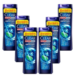 Kit c/6 Shampoo Anticaspa Ice Cool Menthol Clear Men 200ml