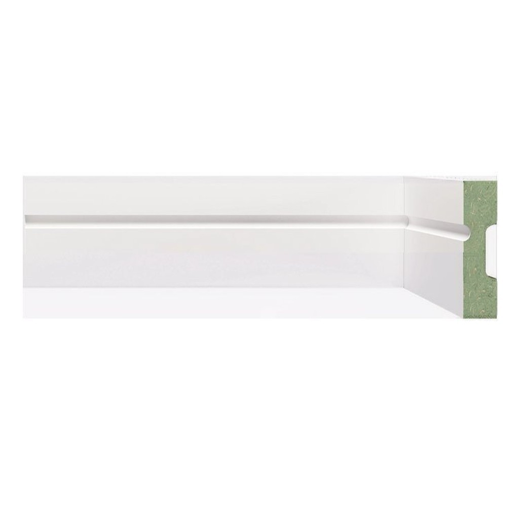 Kit Rodapé de MDF 30 Barras Frisadas de 5cmX2,40m Rende 72 Metros em Oferta na Shopee