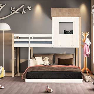 Beliche Casal Montessoriano Family Casatema Natural/Branco em Oferta na Shopee