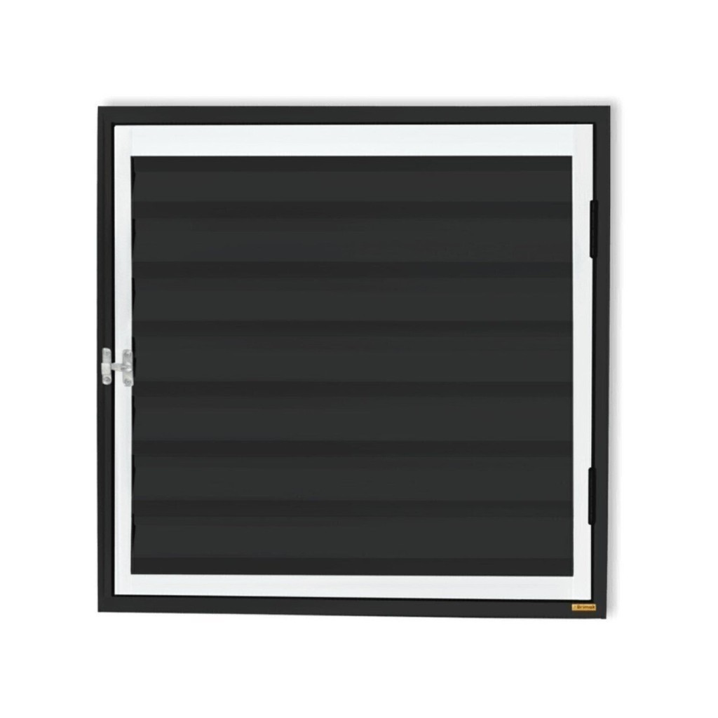 Abrigo D'Água/GásPlus 1 Folha com Ventilação 80x80cm Brimak Mix Preto