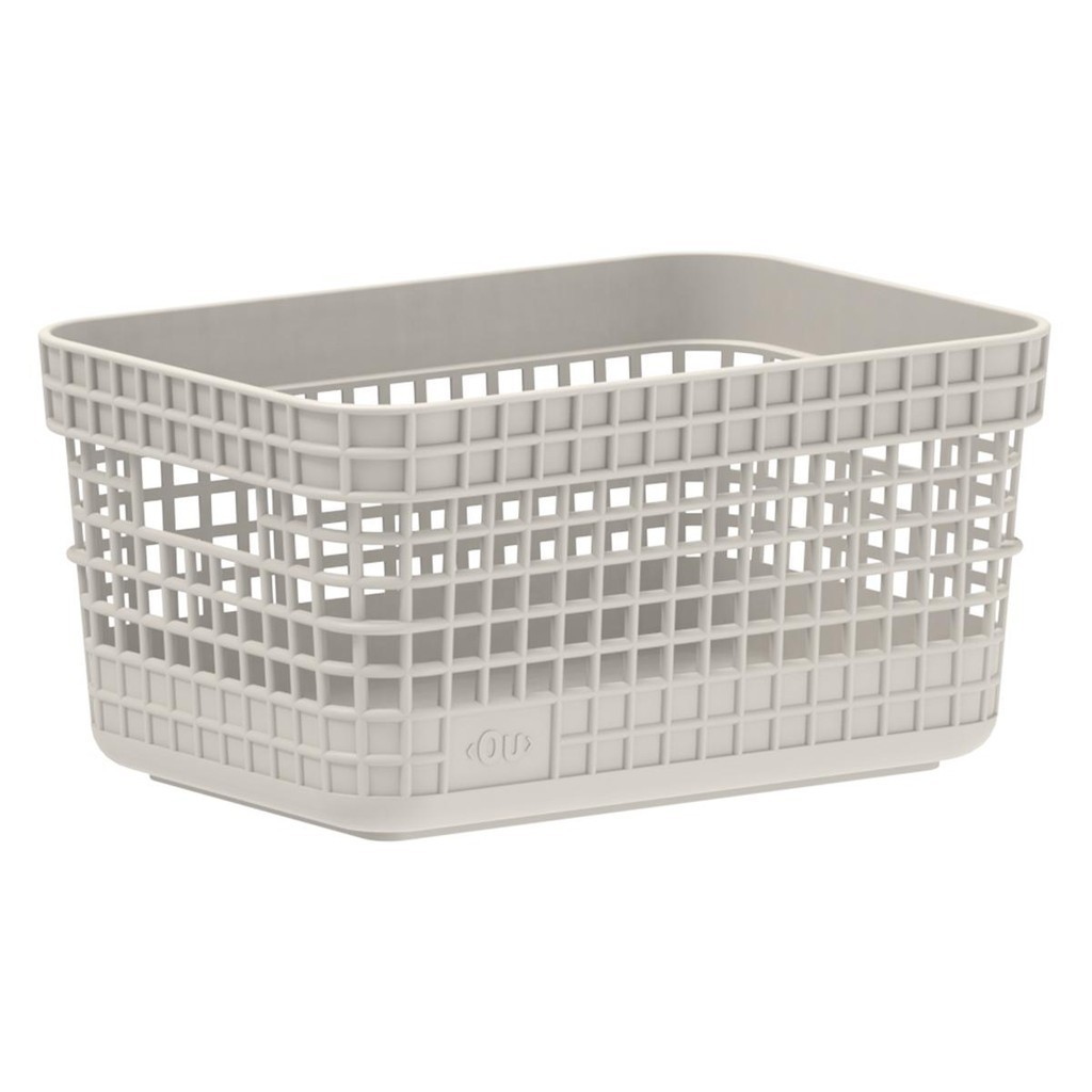 Cesto 2,5L Organizador Multiuso OU Grid Bege em Oferta na Shopee