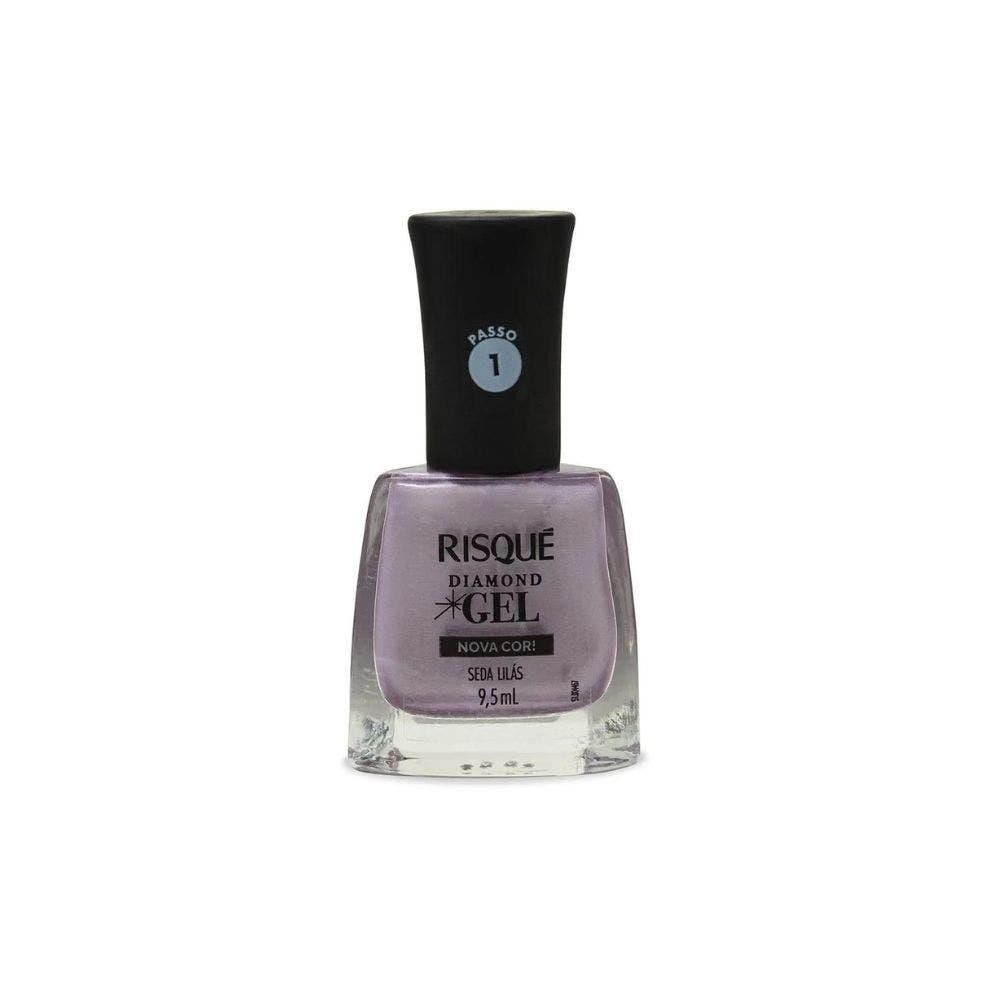 Esmalte Metálico Diamond Gel Seda Lilás 9,5ml em Oferta na Shopee