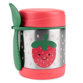 Pote Térmico com Talher Spark Style Morango Skip Hop em Oferta na Shopee