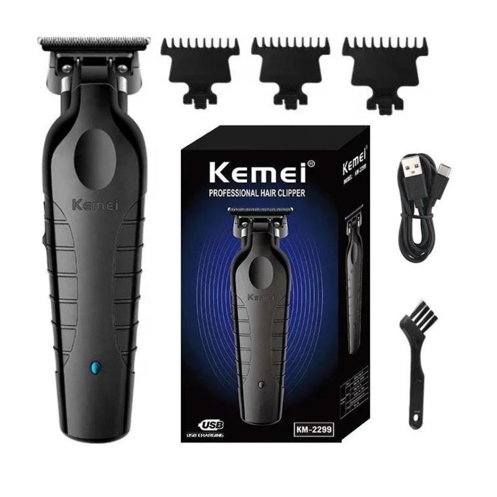Kemei KM-2299 Máquina de Acabamento Profissional 5W Recarregável