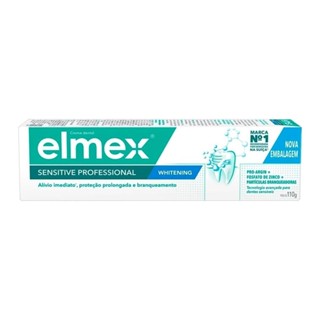 Creme Dental Elmex Sensitive Whitening 110g em Oferta na Shopee