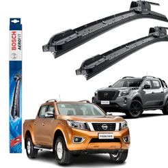 Jogo Limpador Parabrisa Palheta Dianteira Frontier 2007 A 2023 Original Bosch