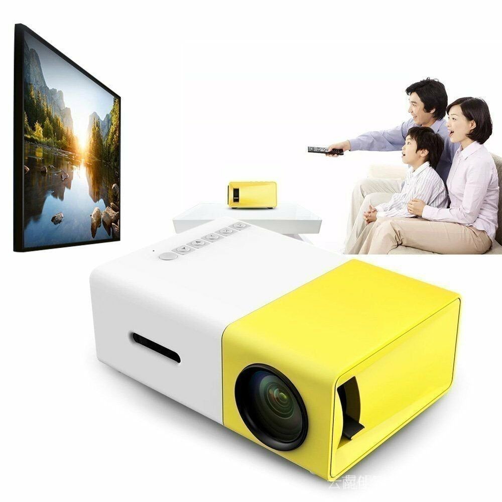 YG300 Projetor de Vídeo Com Sistema de Home Theater com LED Interface Controle Remoto