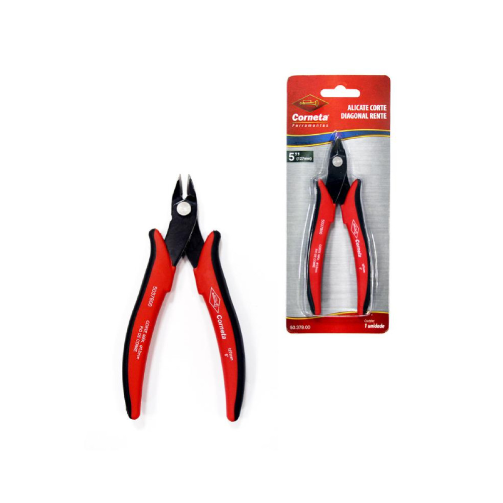 Alicate Corte Diagonal Rente Profissional 5 Polegada Corneta