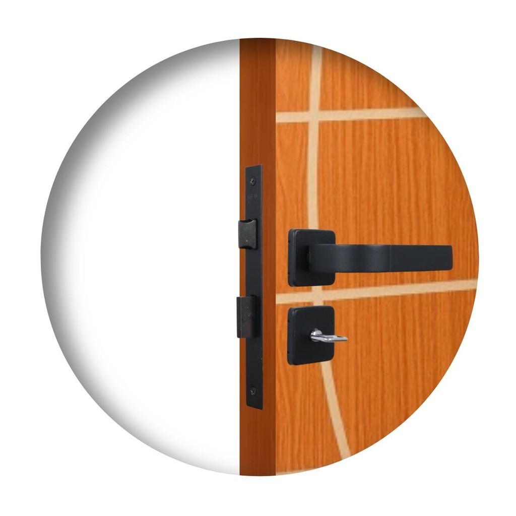 Fechadura Para Banheiro Roseta Módena Preto Fosco MGM 40mm em Oferta na Shopee