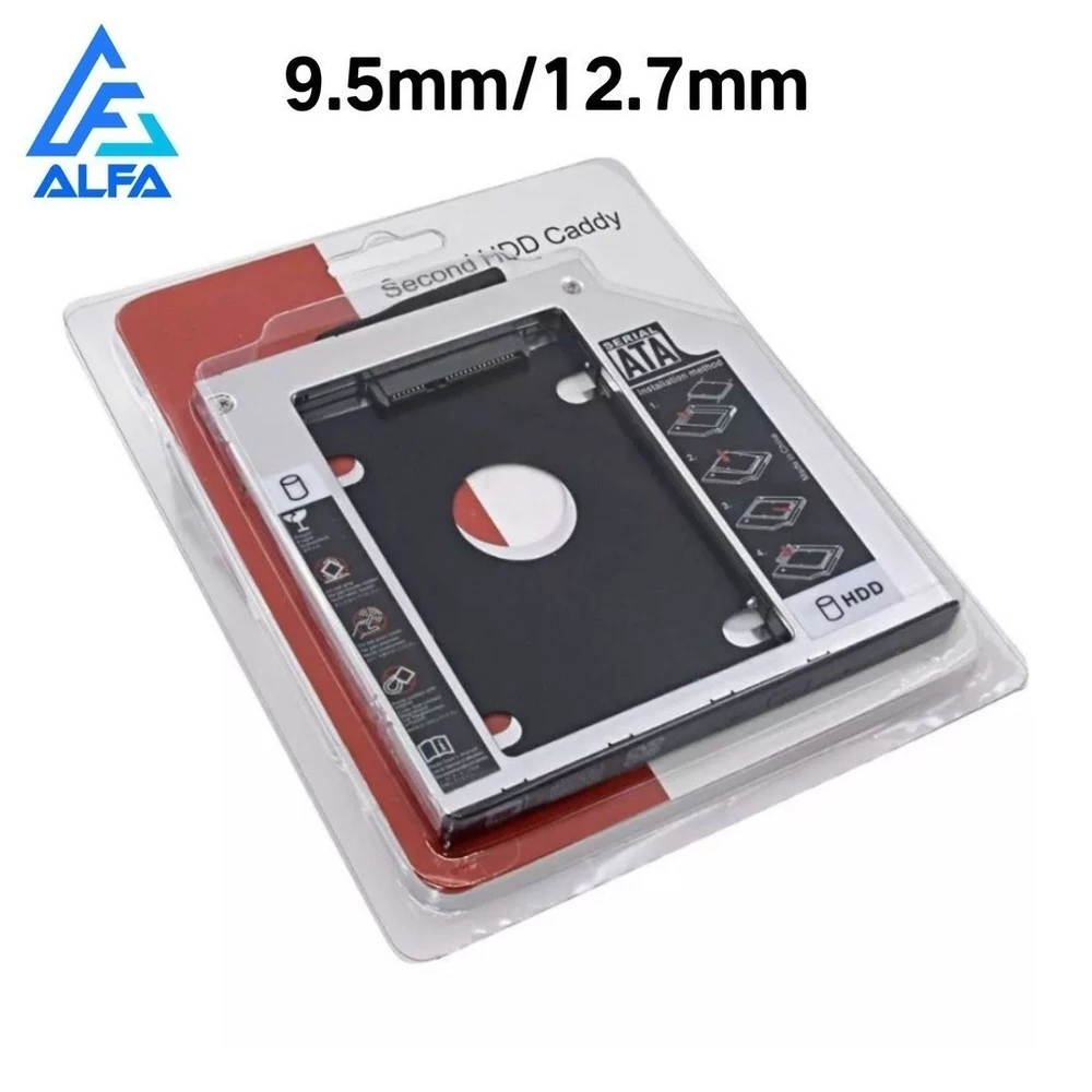 Adaptador Case Caddy 9.5mm Hd Ssd Sata 2.5 Gaveta Notebook