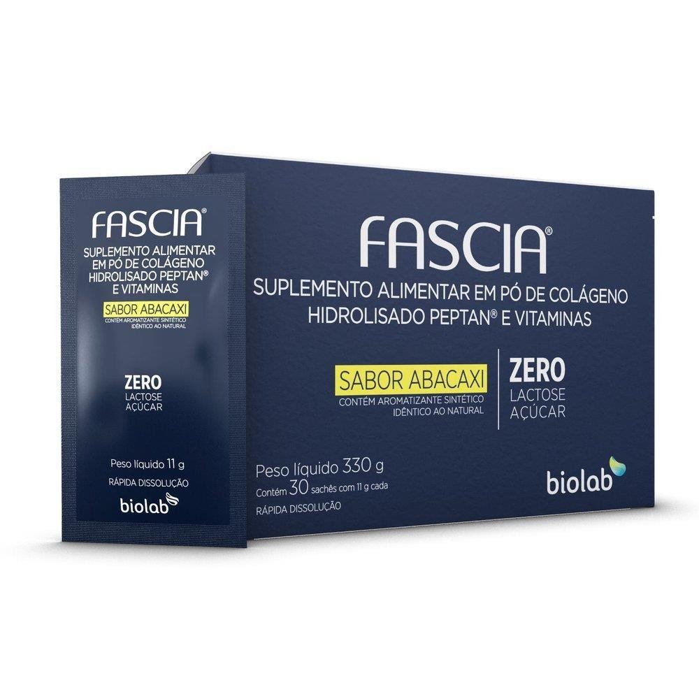 FASCIA COLÁGENO SABOR ABACAXI COM 30 SACHÊS em Oferta na Shopee