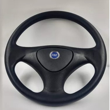 Volante modelo original Uno Fire Palio Strada Fire Emblema Azul