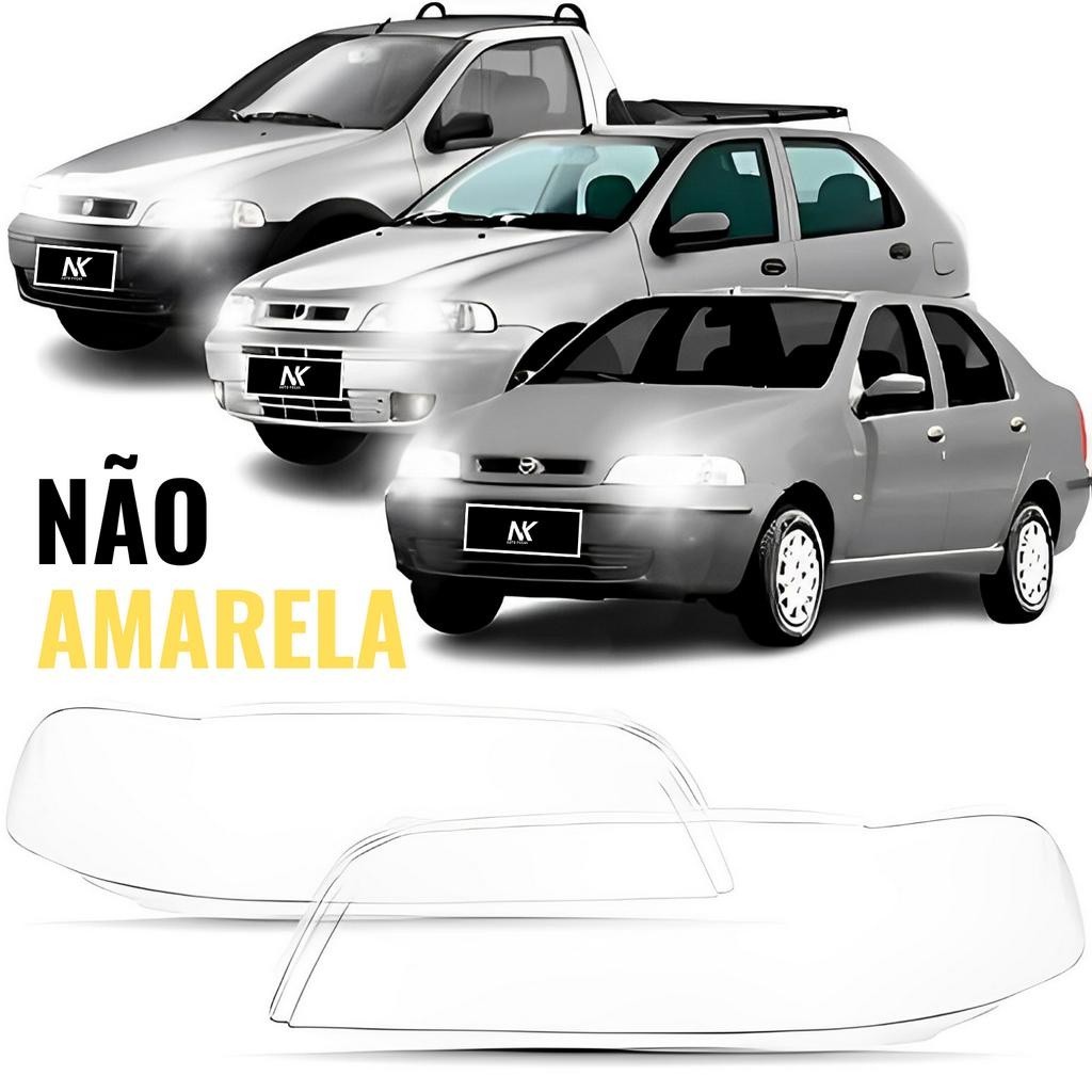 Par/Un Lente Farol Fiat Palio Siena Strada G2 2001 2002 2003 2004 2005 2006 em Oferta na Shopee