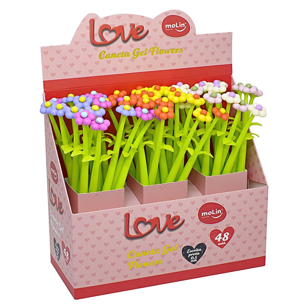 Caneta Gel Flowers Molin: Onde Comprar | BuscaProdutos