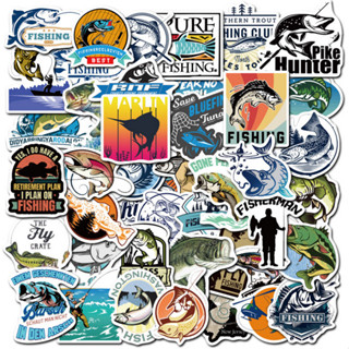 50 Adesivos Pesca Pescaria Decoração Barco Viagem Peixe À prova d'água em Oferta na Shopee