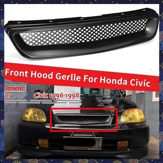 ABSPreto Carro Dianteiro Do Pára-Choques Grelha De Cobertura Da Grade Para Honda Civic EK CX DX EX HX LX Tipo R1996-1998