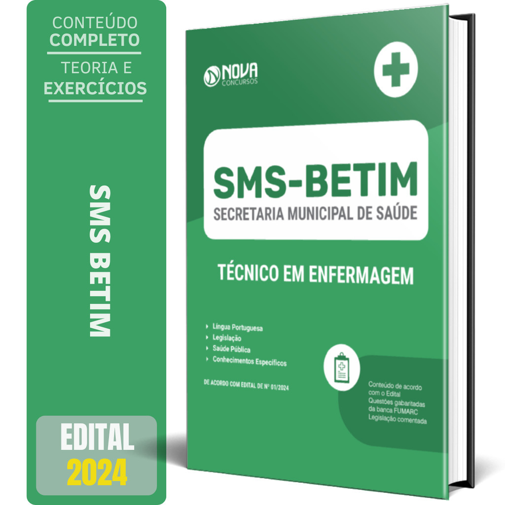 Apostila SMS BETIM MG 2024 - Técnico em Enfermagem