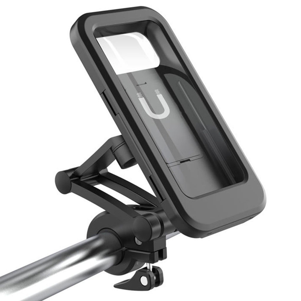 Suporte Celular Guidão Moto E Bike Á Prova Dágua Impermeável Articulado 360 Com Travas