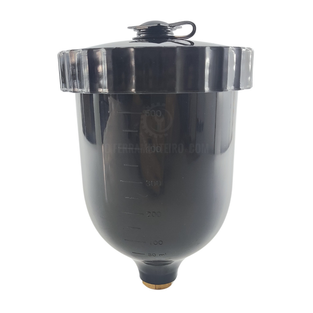 Copo Pistola Pintura 600ML PRETA Proteção UV em Oferta na Shopee