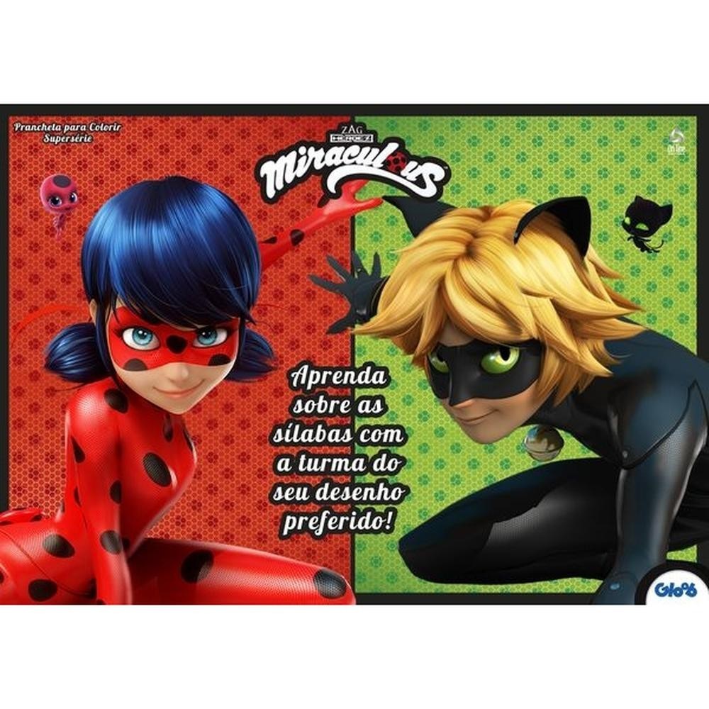 Miraculous Ladybug Prancheta para Colorir em Oferta na Shopee