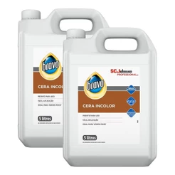 Kit 2 Cera Líquida Bravo Incolor Classic 5l
