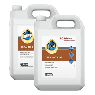 Kit 2 Cera Líquida Bravo Incolor Classic 5l em Oferta na Shopee