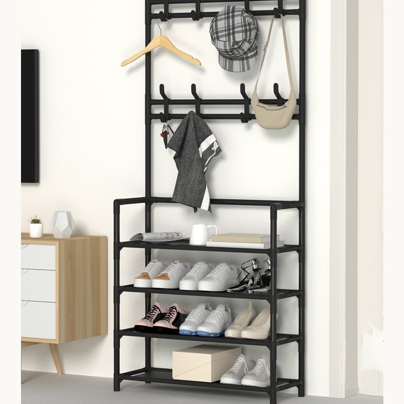 Sapateira Organizadora cabideiro Arara suporte Multiuso Sapato Tenis Roupa Closet Quarto Armários Sapateira e rack de armazenamento NXJ-14