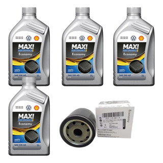 Kit Óleo Shell Maxi 5w40 502 00 + F. De Óleo Original Vw em Oferta na Shopee