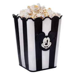 Balde Pote Pipoca Mickey Pipoqueira Retrô Preto Plasútil