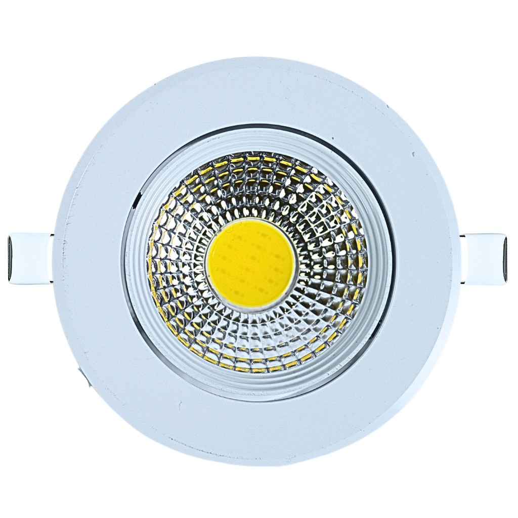 Spot LED COB 7W Redondo Direcionável Branco Quente 3K Bivolt AXU