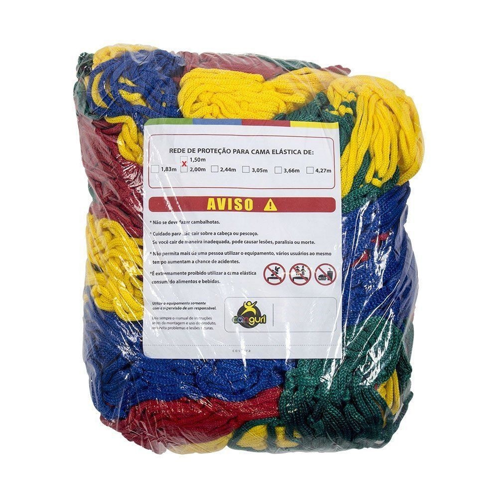 Rede de Proteção Colorida para Cama Elástica 1,50 m PapiBrink em Oferta na Shopee