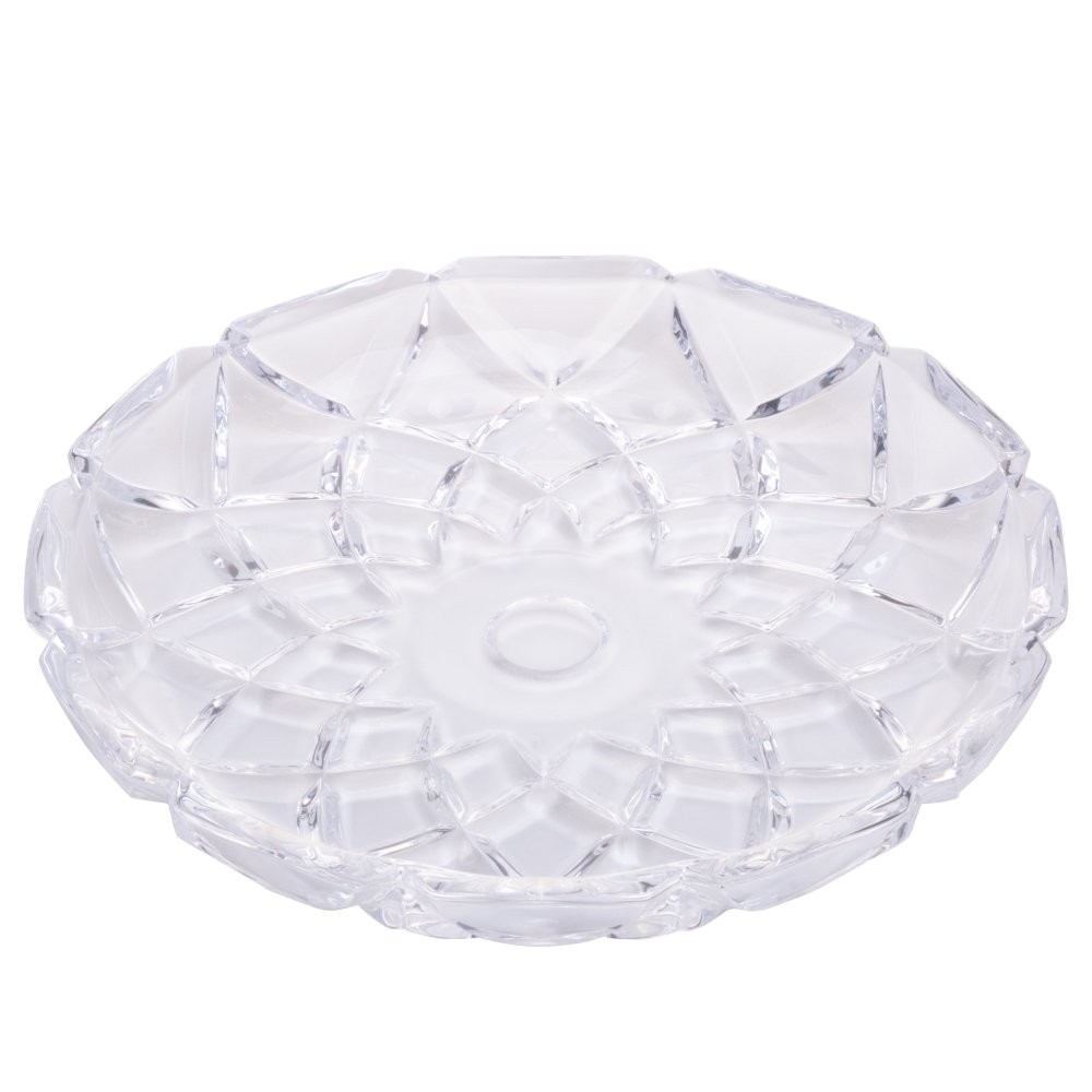 PRATO DE CRISTAL DIAMOND 18,5X18,5X2,5CM