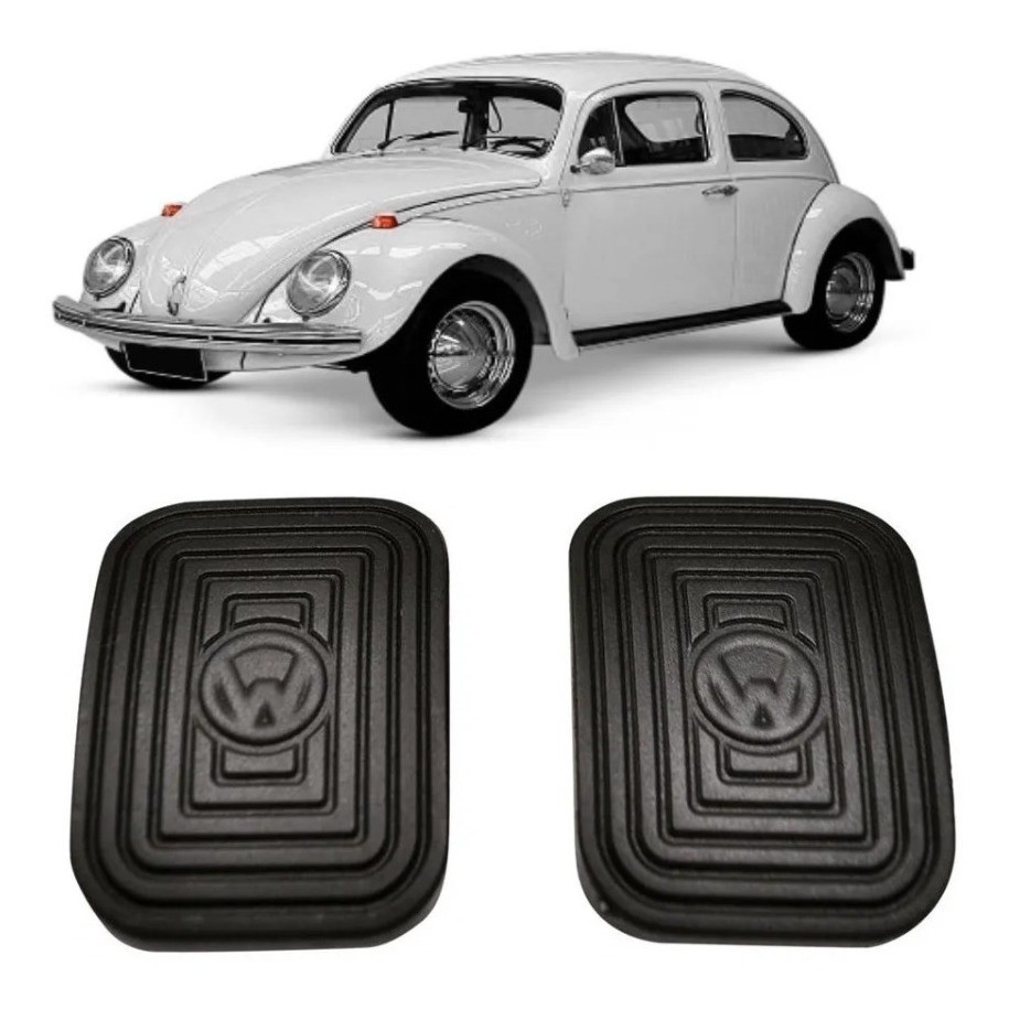 Capa Borracha Pedal Freio E Embreagem Fusca Brasilia Variant