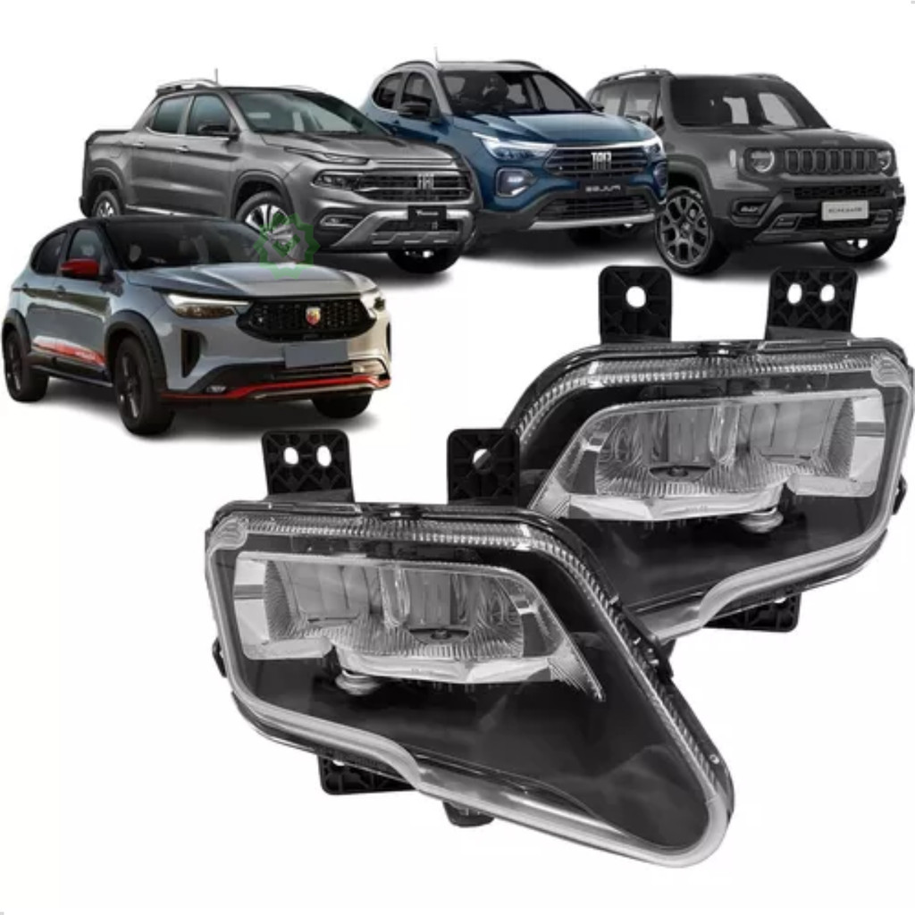 Farol Milha Toro Fiat Pulse Fastback Jeep Renegade C/led-par
