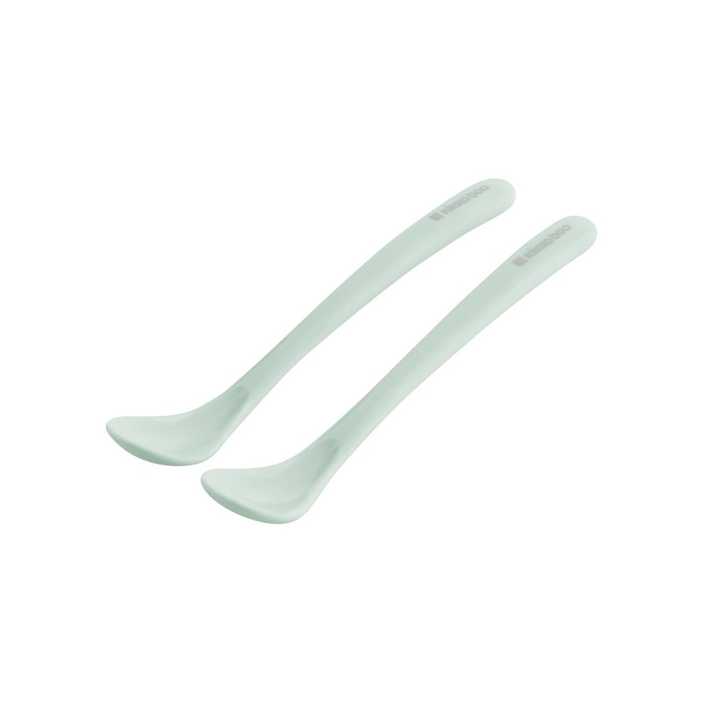 Colher de Silicone 2pcs Brighty Mint KikkaBoo