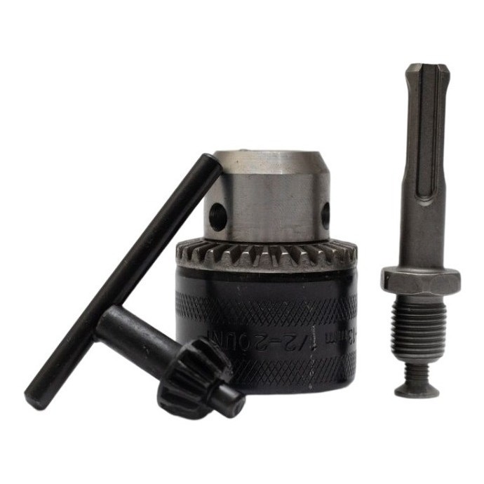 Kit Mandril Profis. 1/2 Martelete Furadeira C/adaptador Sds