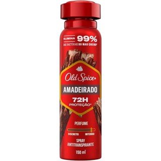 Desodorante Antitranspirante Aerossol Masculino Old Spice Amadeirado 150ml em Oferta na Shopee