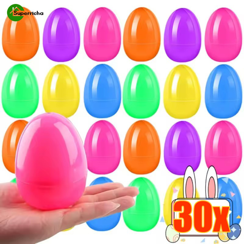 30 Pçs Macaron Cor Ovo De Abertura De Páscoa-Doces Chocolate Enchimento Ovos Presentes Infantis Brinquedos-Para Decoraçã em Oferta na Shopee