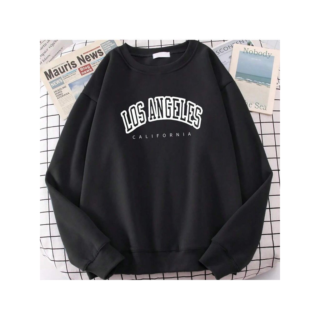 Moletom Feminino Masculina Blusa Agasalho Estampada Los Angeles CALIFORNIA Estilo Mulher Verão Blusão Largo Premium