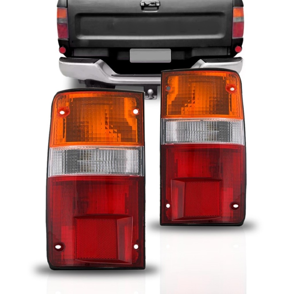 Lanterna Traseira Aro Preto Hilux 1992 Até 2001 4x4/4x2