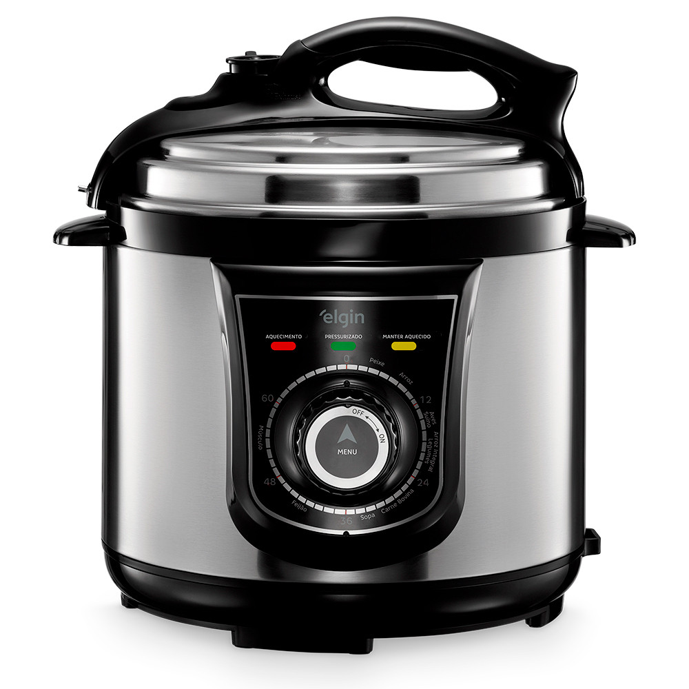 Panela de Pressão Elétrica Inox 840W 4 Litros 127V Elgin em Oferta na Shopee