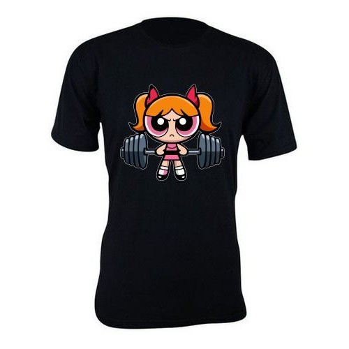 Blusão Feminino Superpoderosas Treino Camisa 100% Algodão Estilo fitness gym florzinha docinha lindinha
