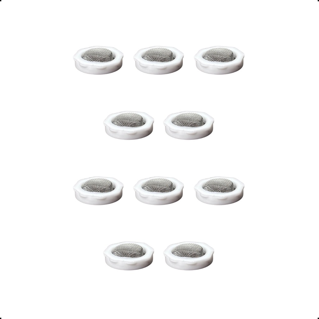 Kit 10 Arruela Com Filtro Para Mangueira De Entrada Lavadora Ecolar Peças