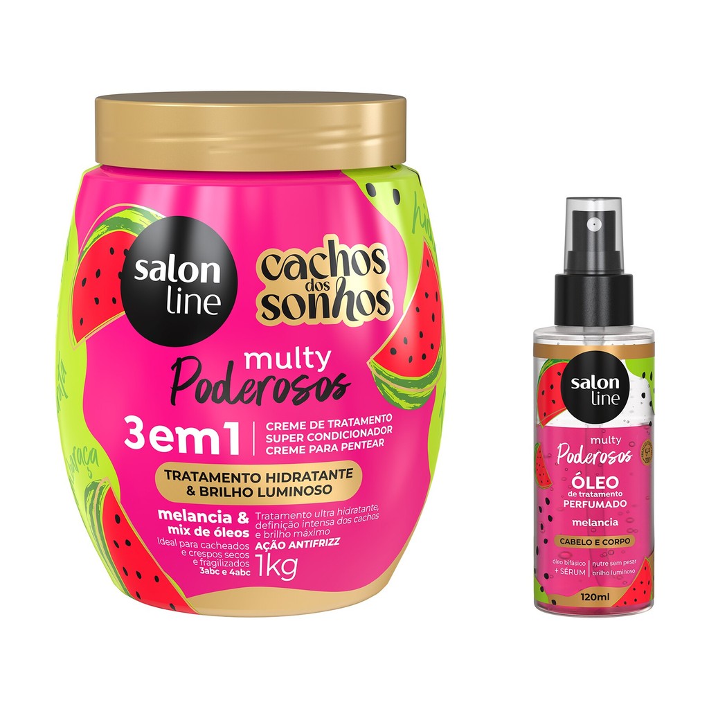 Kit Multy Melancia com Creme de Tratamento e Óleo Perfumado em Oferta na Shopee